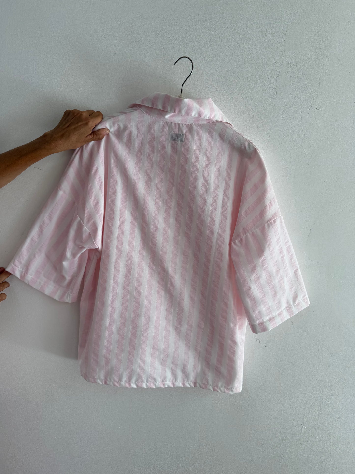 AFC - Blouse Dad rayure Rose