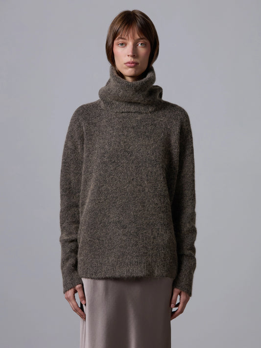 ROBERTO COLLINA - Pull col roulé large