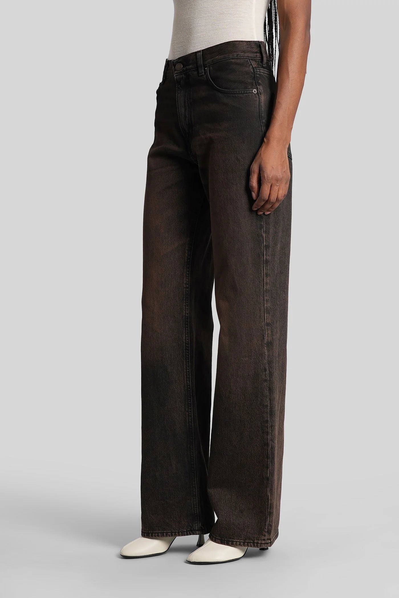 HAIKURE - Jean Korea à effet usé