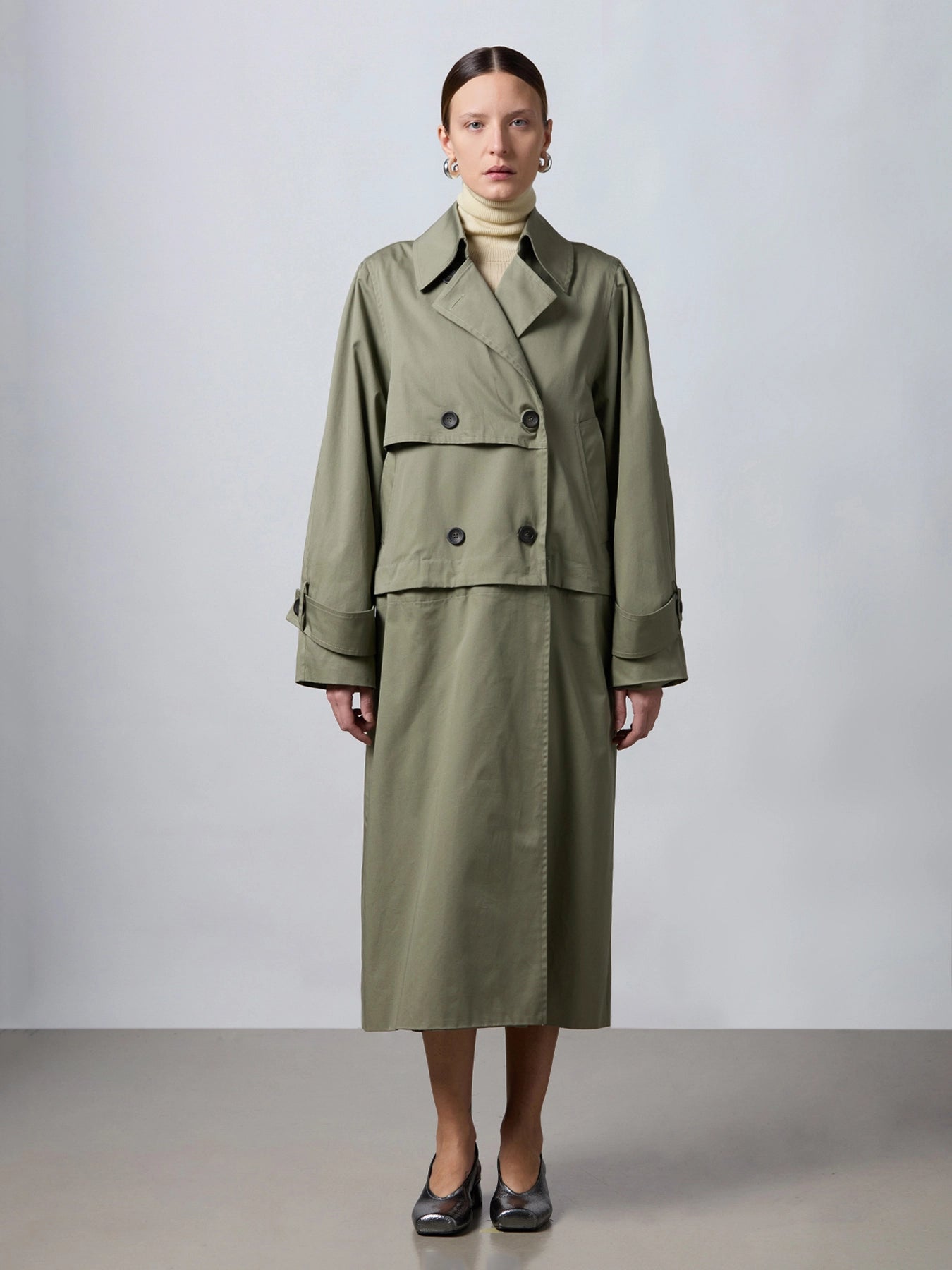 ROBERTO COLLINA - Trench Kaki