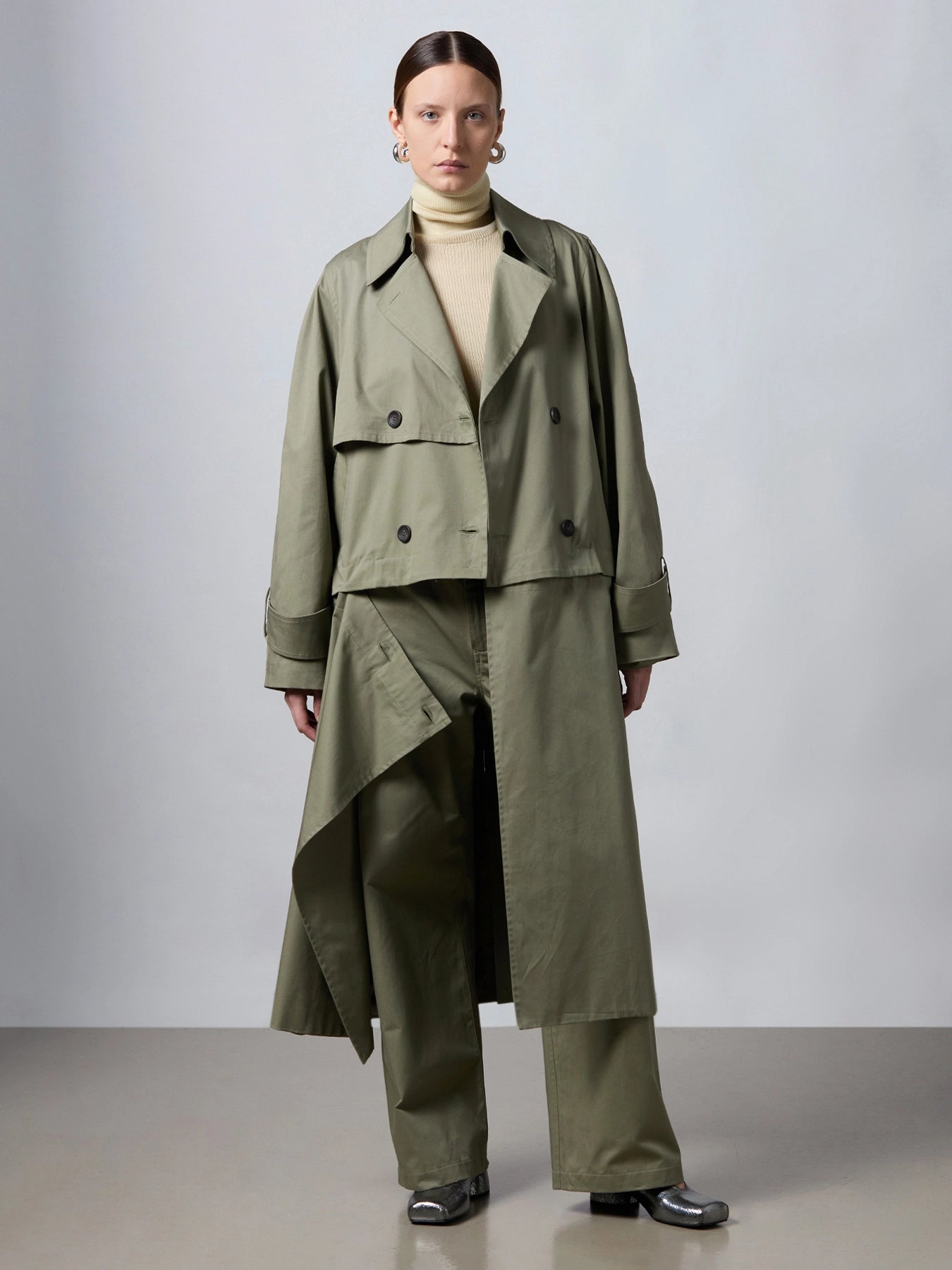 ROBERTO COLLINA - Trench Kaki