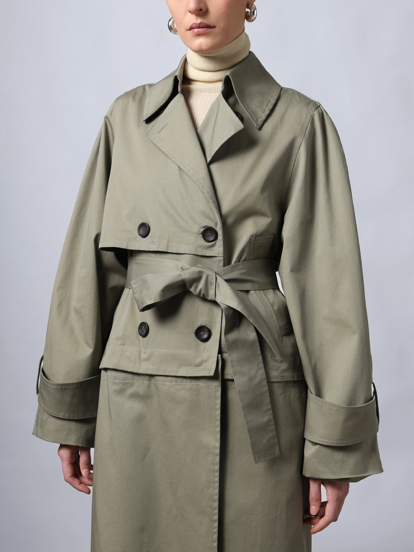 ROBERTO COLLINA - Trench Kaki