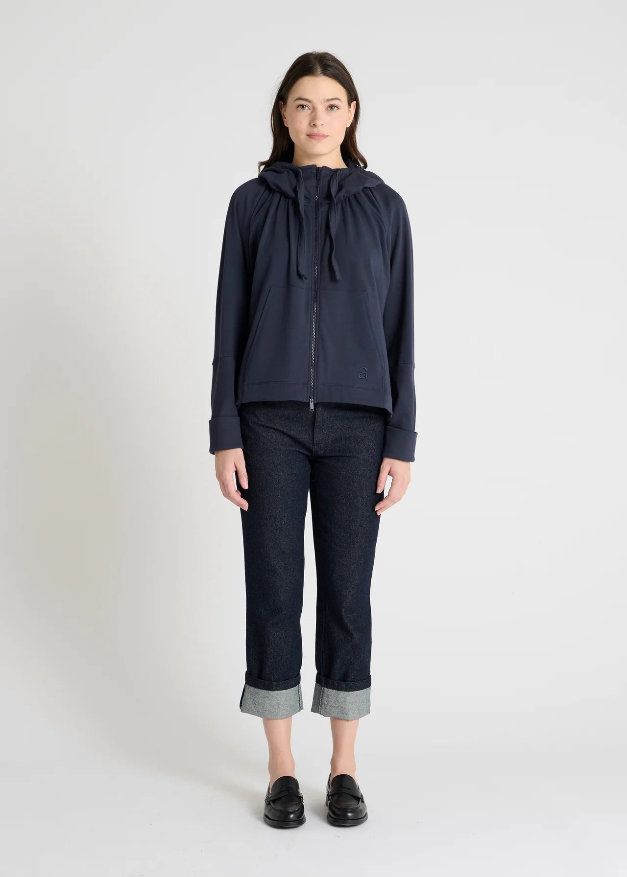 HANA SAN - Sweat à capuche zippé hashi