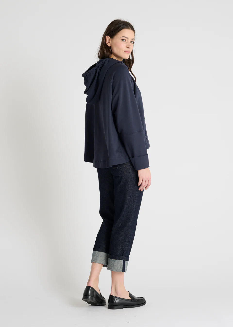 HANA SAN - Sweat à capuche zippé hashi