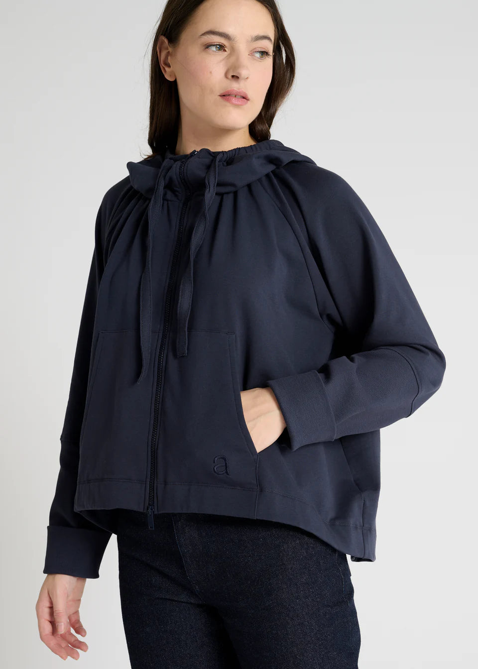 HANA SAN - Sweat à capuche zippé hashi