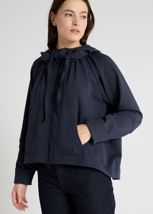 HANA SAN - Sweat à capuche zippé hashi