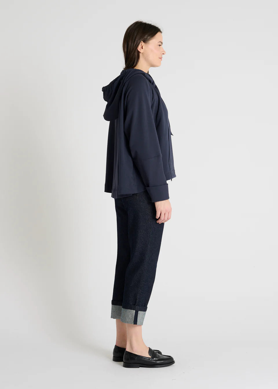 HANA SAN - Sweat à capuche zippé hashi