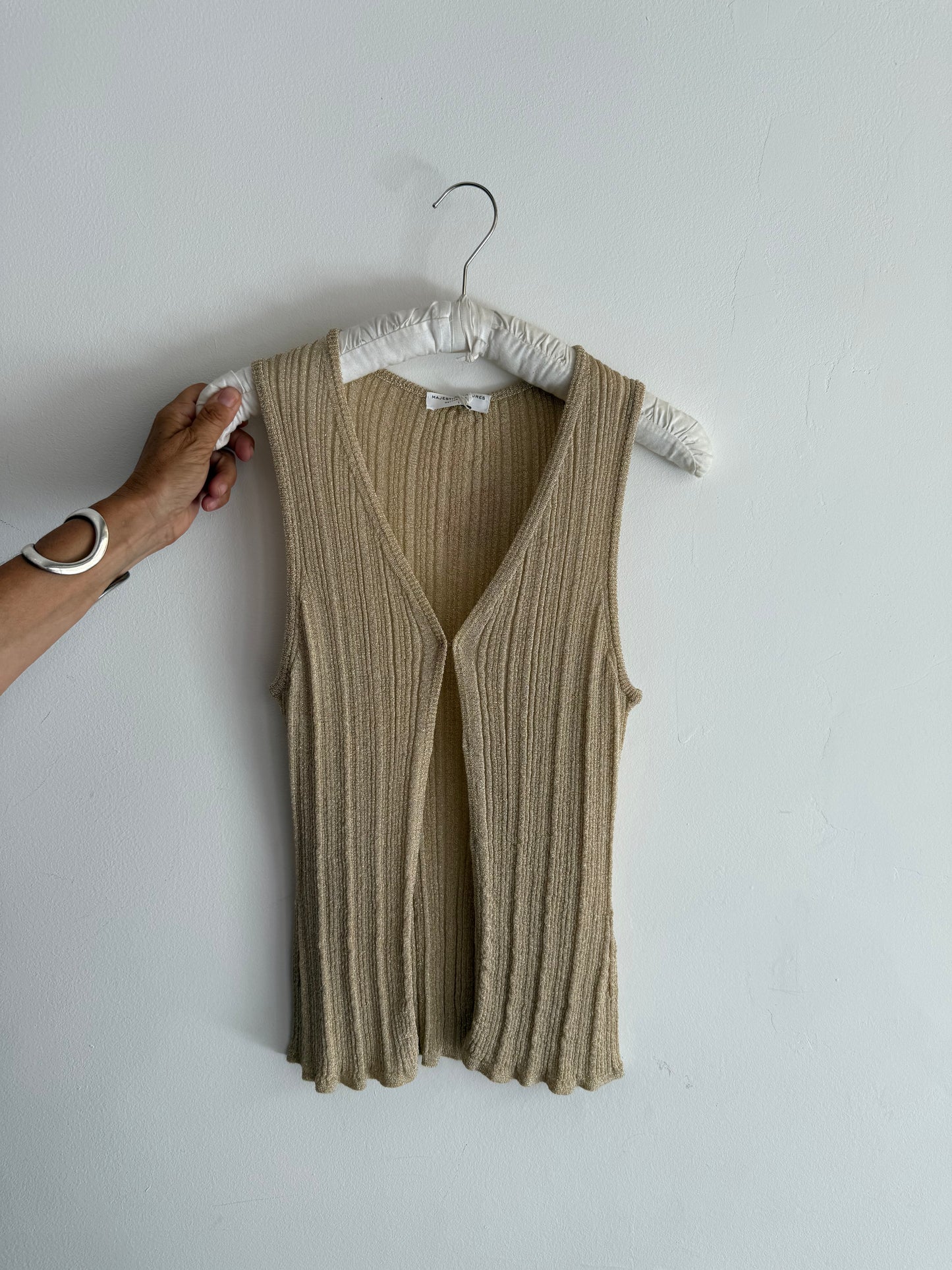 MAJESTIC FILATURES - Gilet doré