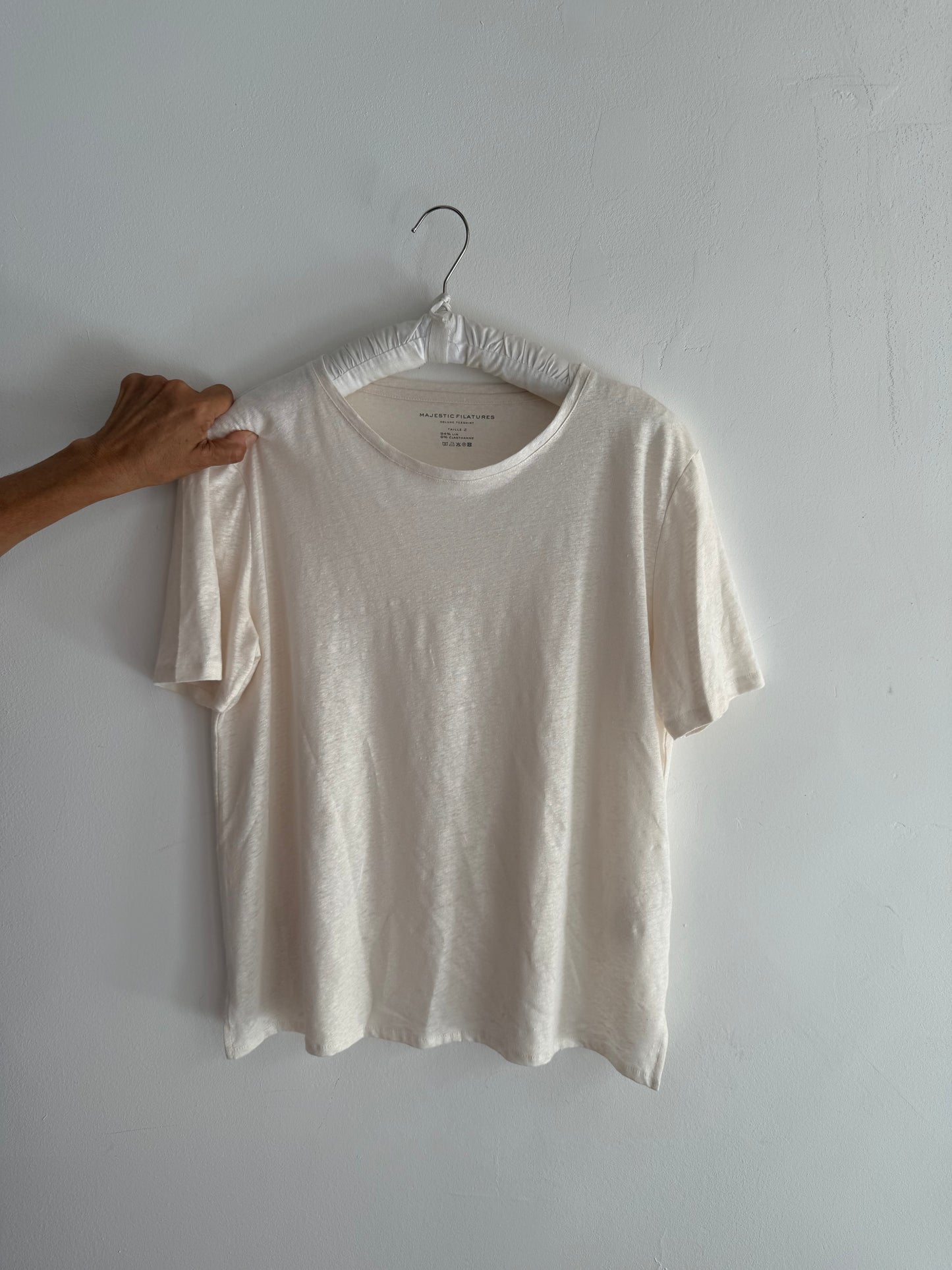 MAJESTIC FILATURES - T-shirt Crème