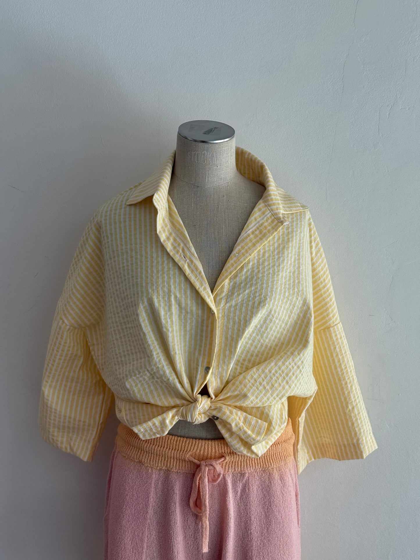 AFC - Blouse Dad rayure Jaune