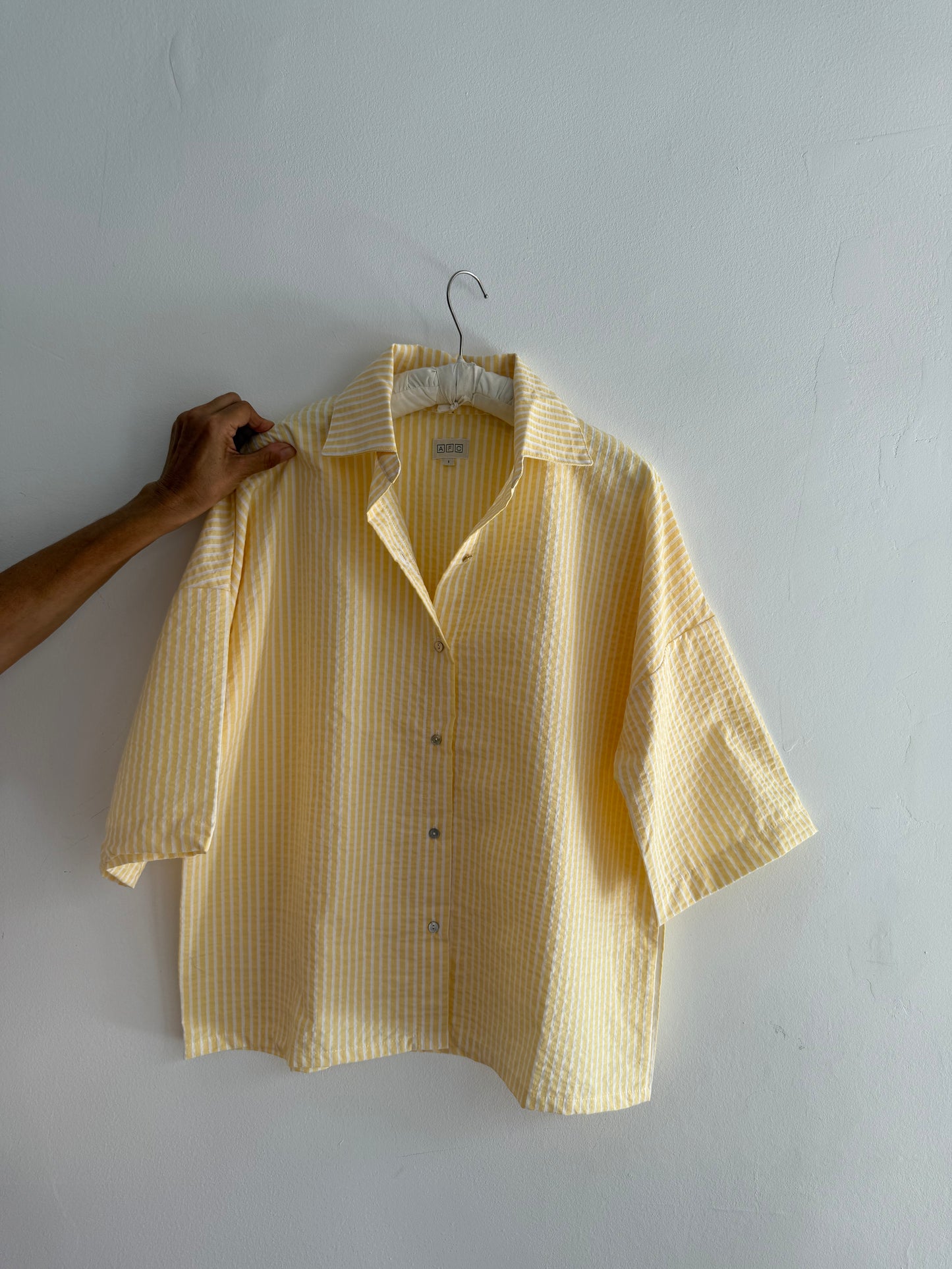 AFC - Blouse Dad rayure Jaune