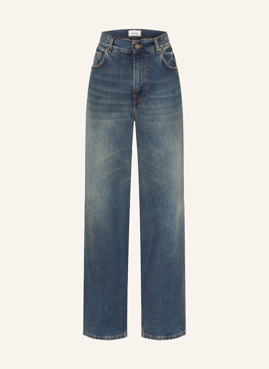 HAIKURE - Jean bonnie ample en denim bleu foncé
