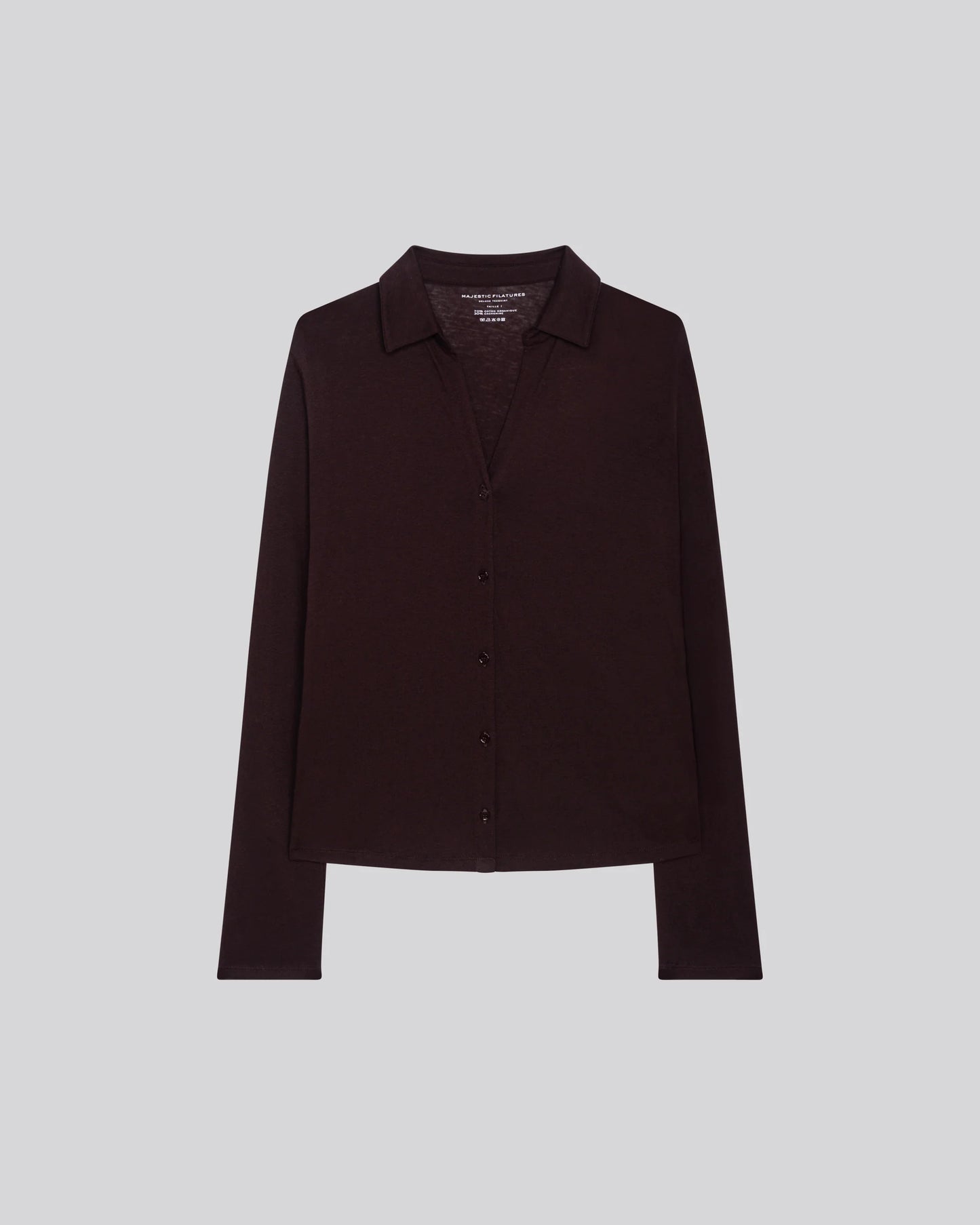 MAJESTIC FILATURES - Chemise manches longues en coton