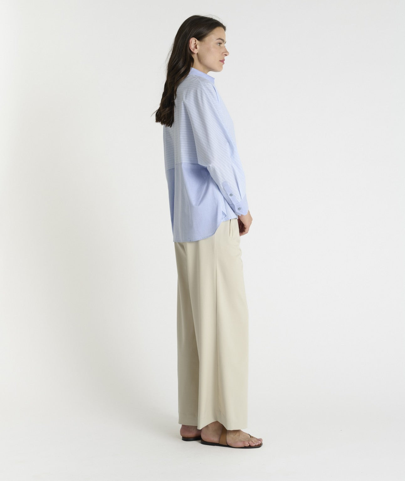 HANA SAN - Chemise Gitapatch Bleu polaire