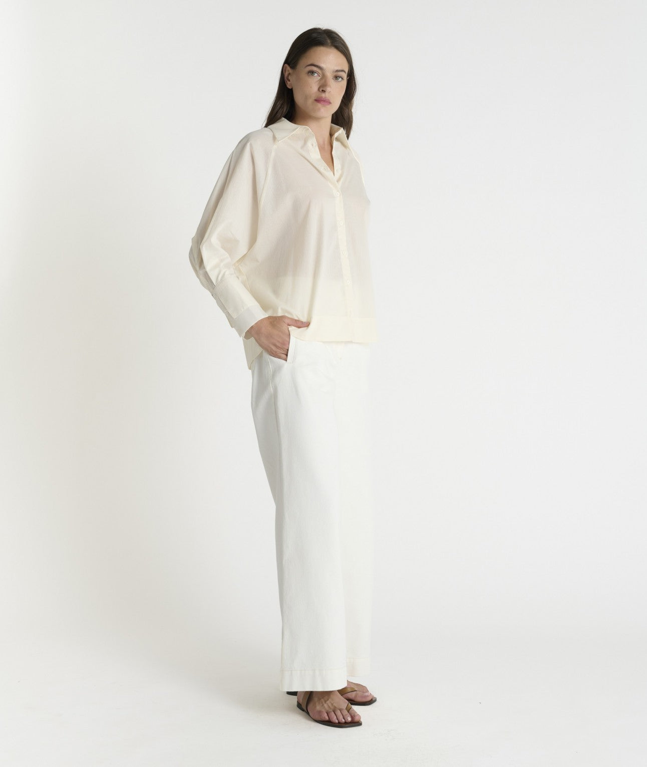 HANA SAN - Chemise Sanjana Ivoire