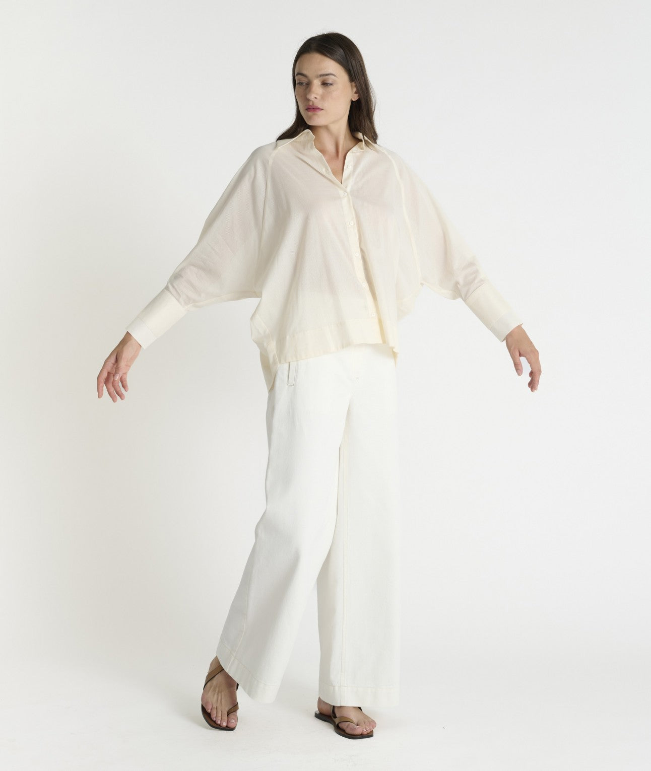 HANA SAN - Chemise Sanjana Ivoire