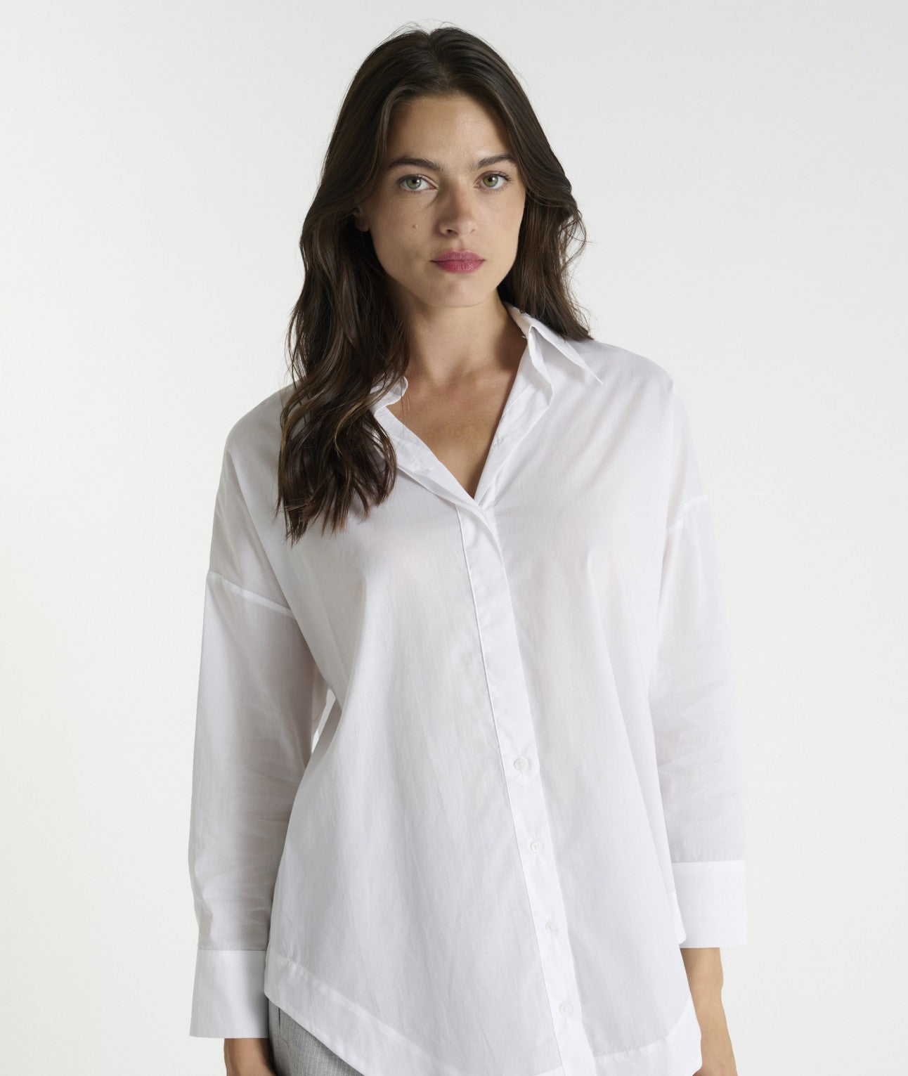HANA SAN - Chemise Vani blanc optique