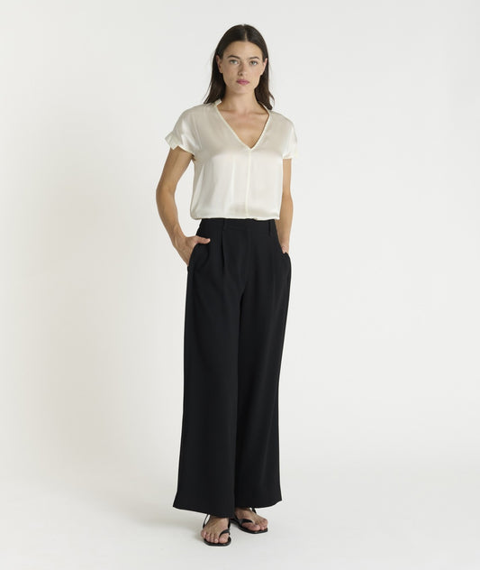 HANA SAN - Pantalon Buvan noir