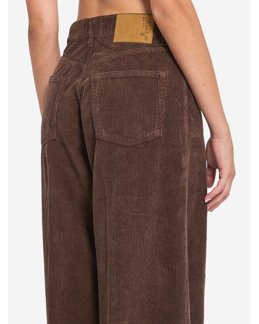 HAIKURE - Pantalon Bethany velvet chocolat