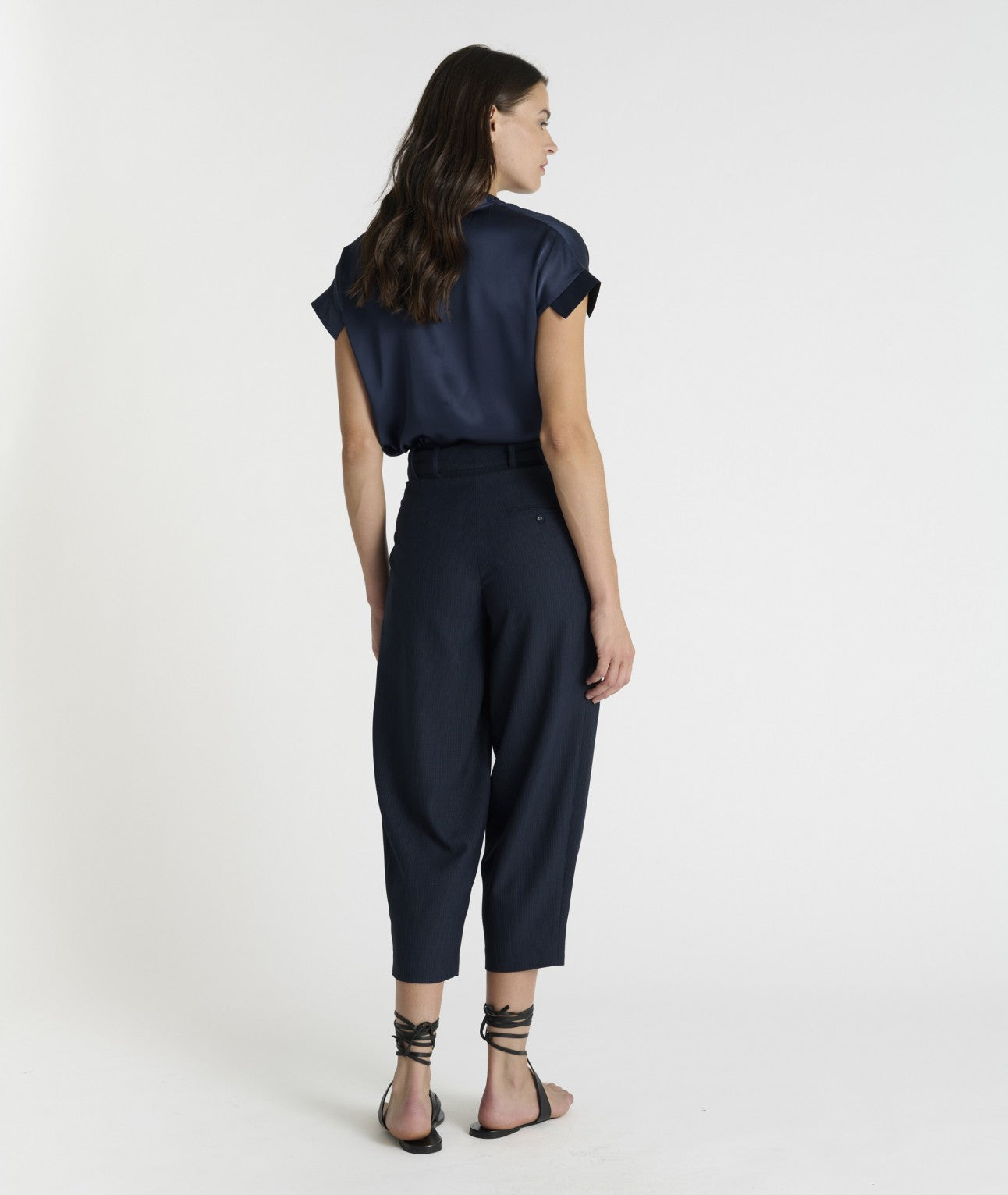 HANA SAN - Pantalon Sagar Bleu nuit