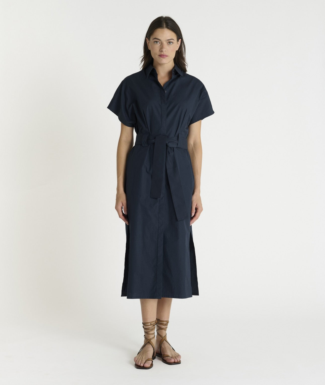 HANA SAN - Robe Bina bleu nuit