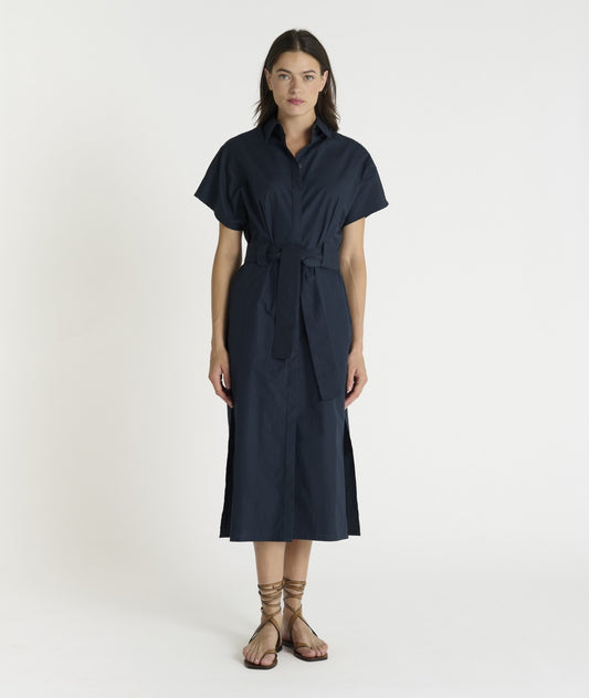 HANA SAN - Robe Bina bleu nuit