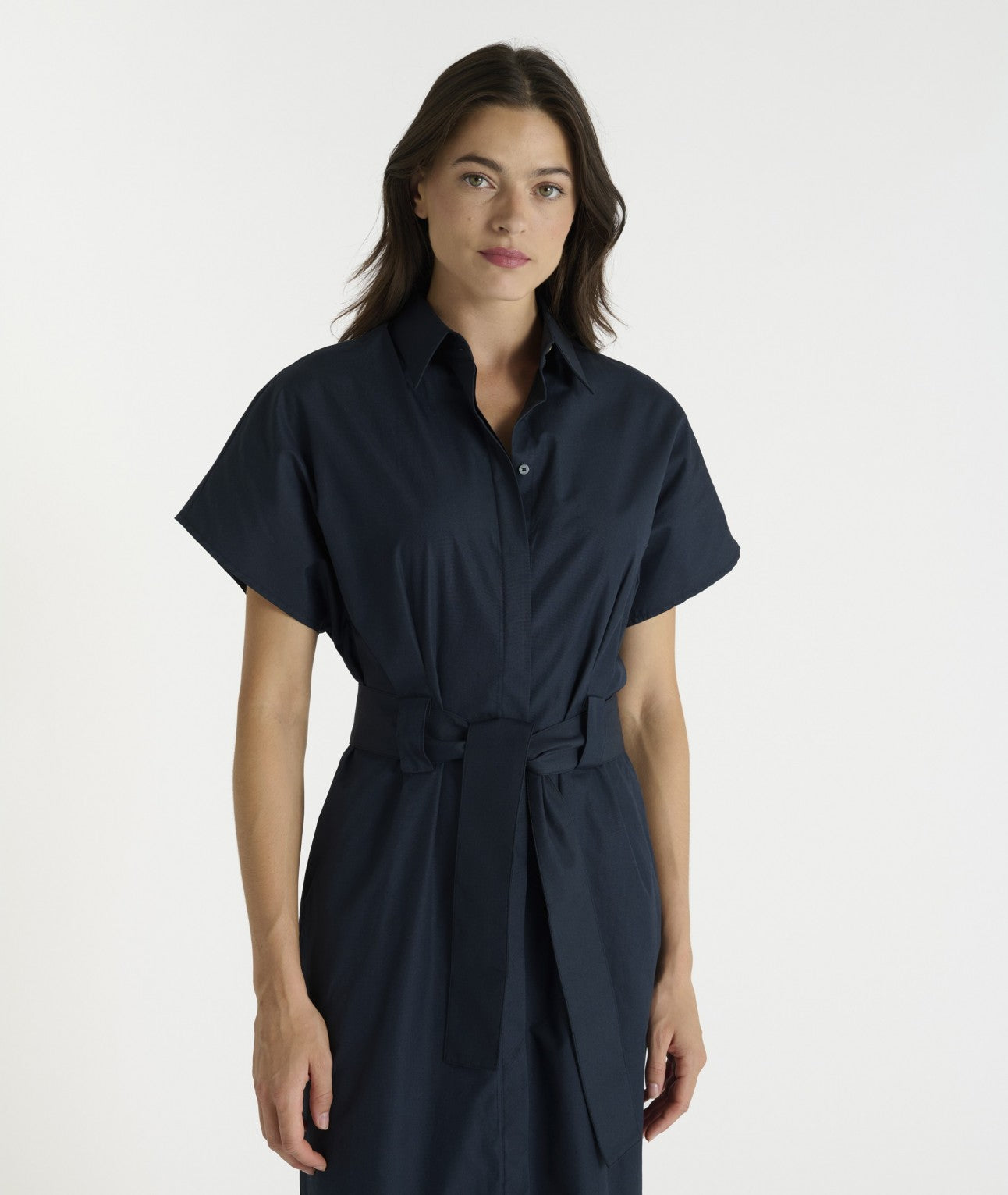 HANA SAN - Robe Bina bleu nuit