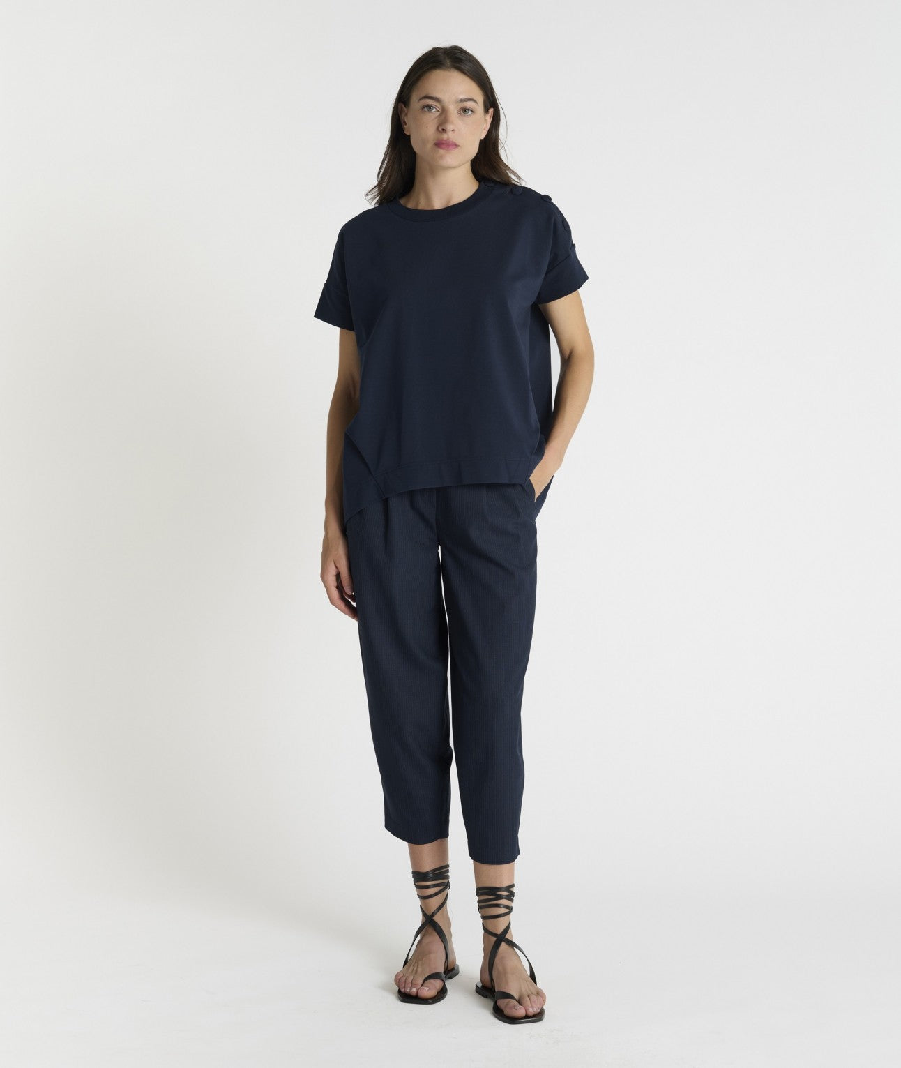 HANA SAN - Sweat Jadish bleu nuit