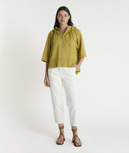 HANA SAN - Sweat zippé Rajan scapolite